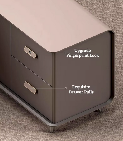 Luxury Executive Office Desk with Side Cabinet – JY01 Series (220×180 | 280×200 cm)