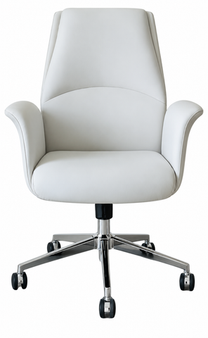 YS-2517-BW – Low Back Executive Office Chair (White)