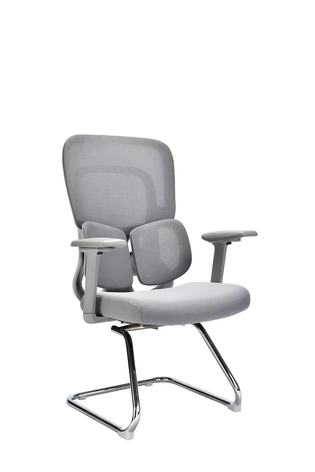 Humei 837-C Ergonomic Mesh Visitor Chair with Lumbar Support – White Frame Huimei Furniture