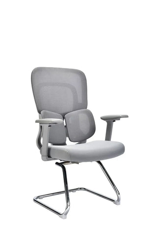 Humei 837-C Ergonomic Mesh Visitor Chair with Lumbar Support – White Frame Huimei Furniture