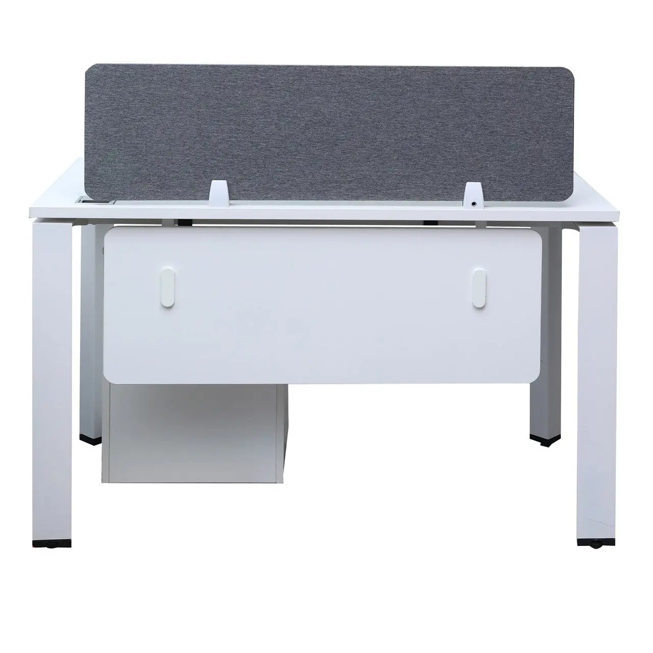 Huimei White Office Workstation with Drawer 120 / 140 CM Huimei Furniture