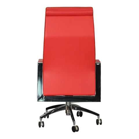 Huimei Red High Back Executive Office Chair – PU Leather Finish Huimei Furniture