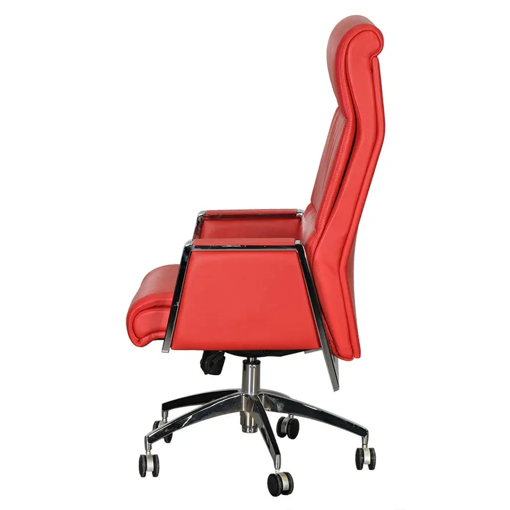 Huimei Red High Back Executive Office Chair – PU Leather Finish Huimei Furniture