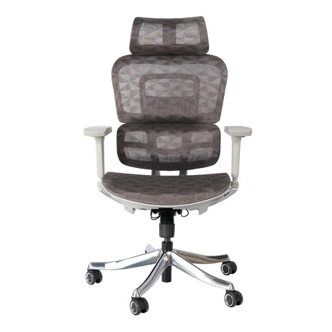 Huimei High Back Medicate Design Office Chair – Silver & Grey Huimei Furniture