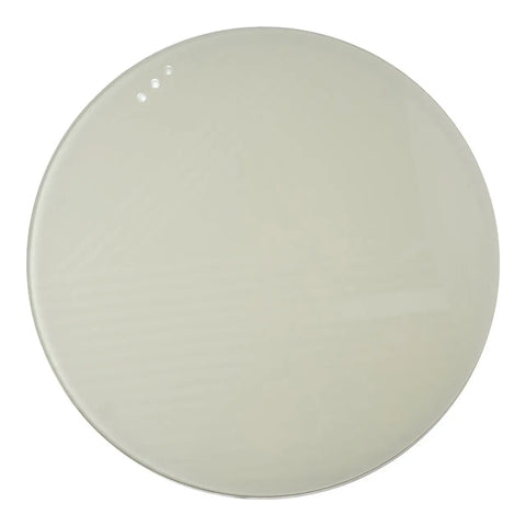 Huimei Coffee Table with Tempered Glass Top and Stainless Steel Base – White & Silver (80x80 cm) Huimei Furniture