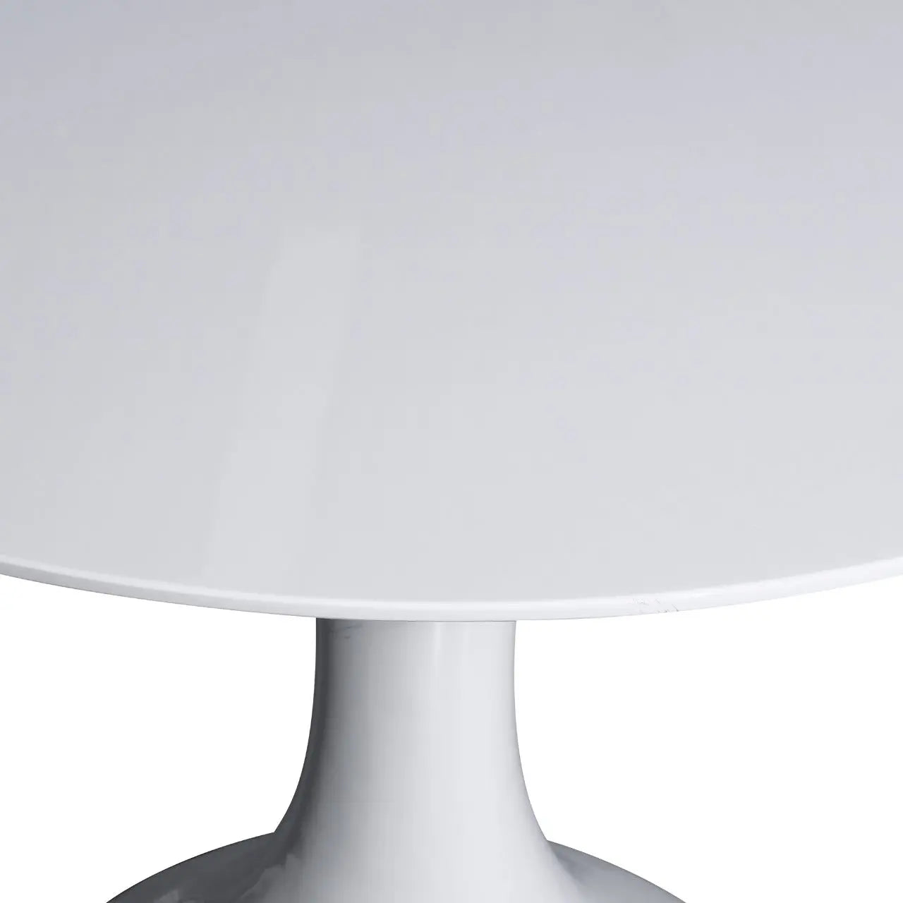 Huimei Round Shape Meeting Table – Glossy White Finish Huimei Furniture