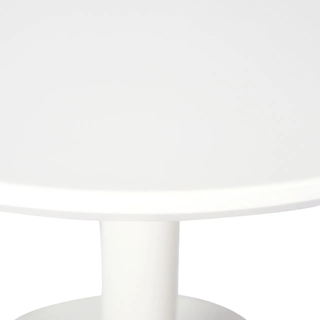 Huimei Round Shape Coffee Table Glossy White Color Huimei Furniture