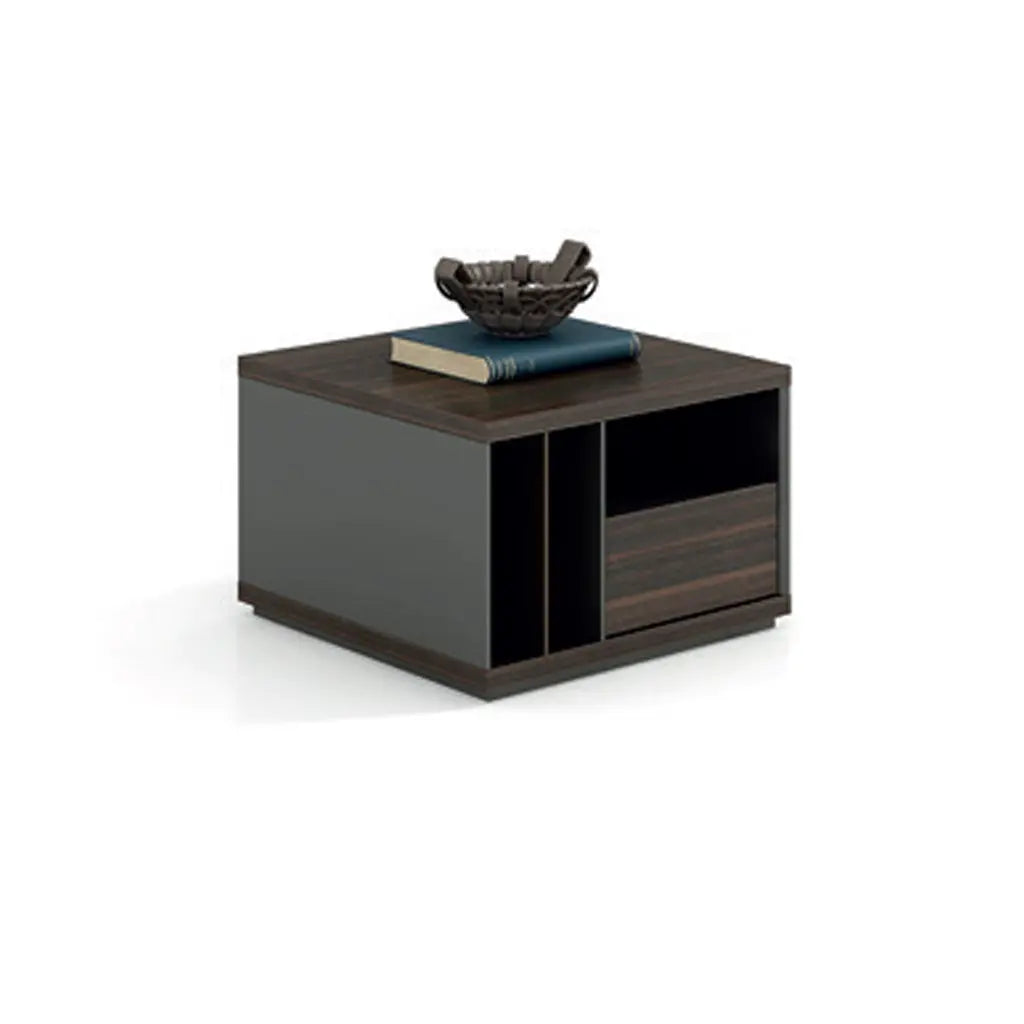 Huimei Modern Coffee Table with Storage Shelves and Drawers – Brown Color Huimei Furniture