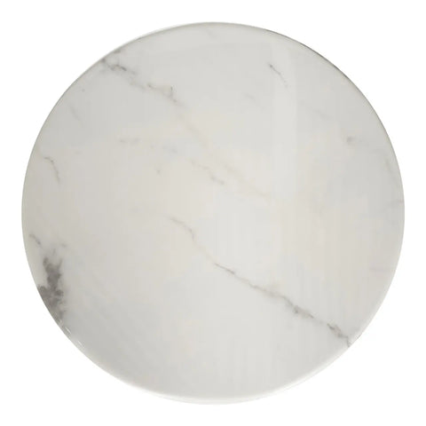 Huimei Round Marble Coffee Table with Gold Stainless Steel Base – White and Golden Color Huimei Furniture