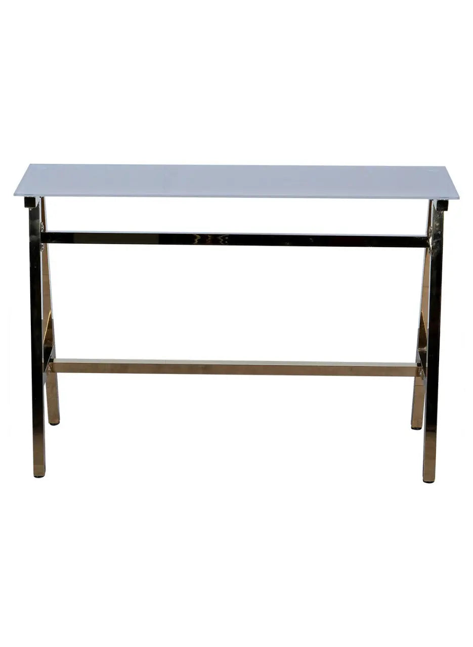 Huimei Bar Table with Tempered Glass Top and Gold Finish Huimei Furniture