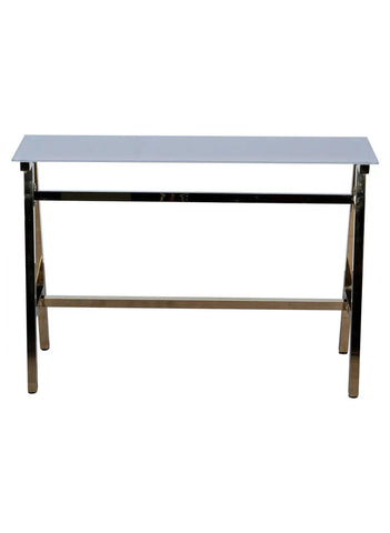 Huimei Bar Table with Tempered Glass Top and Gold Finish Huimei Furniture