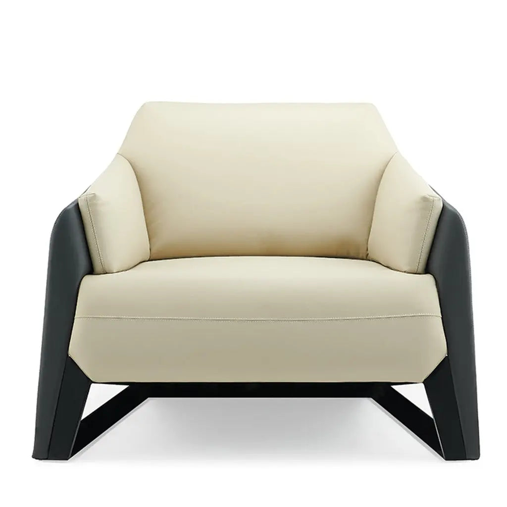 Huimei Premium PU Leather Office Sofa Set – Off White (Single, Three-Seater & Full Set) Huimei Furniture