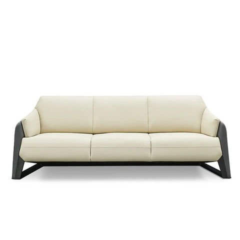 Huimei Premium PU Leather Office Sofa Set – Off White (Single, Three-Seater & Full Set) Huimei Furniture