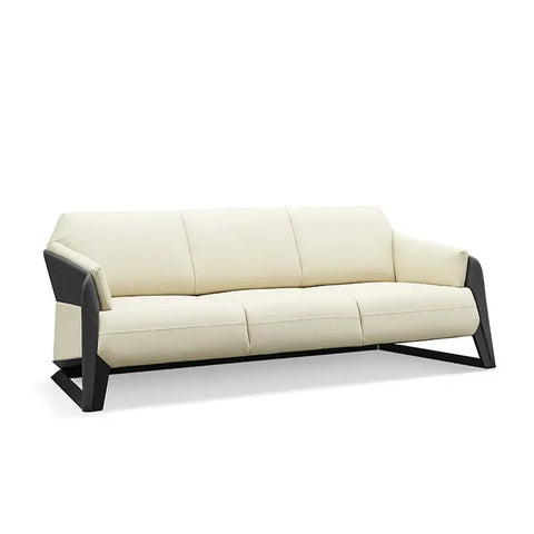 Huimei Premium PU Leather Office Sofa Set – Off White (Single, Three-Seater & Full Set) Huimei Furniture