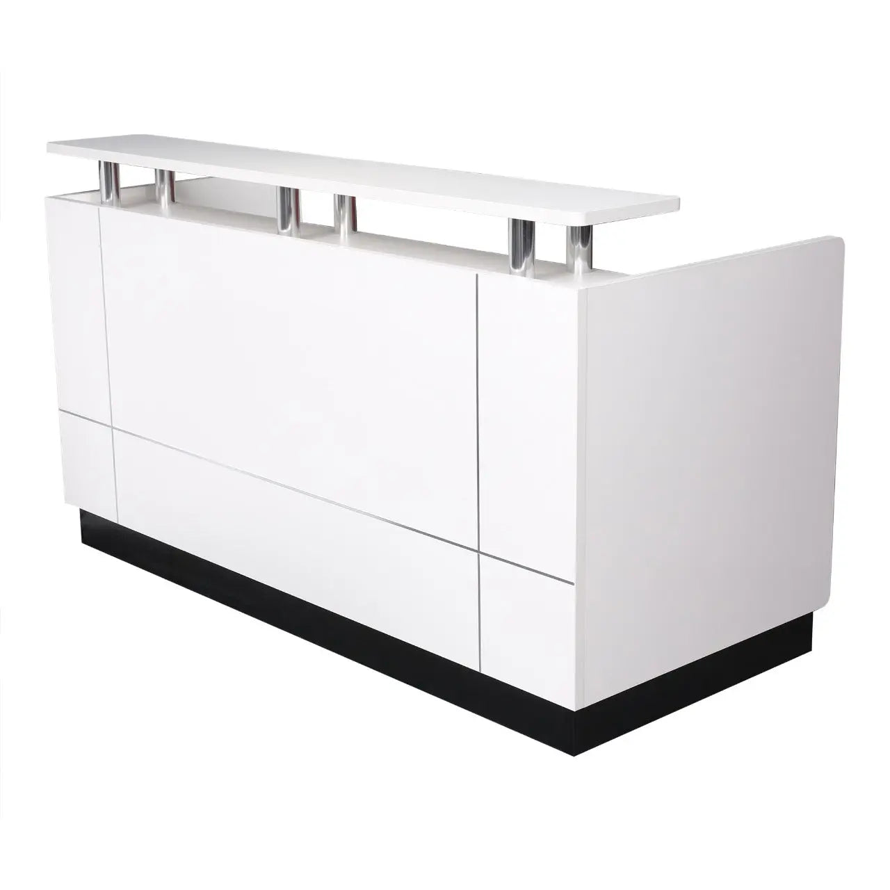 Huimei Modern White Reception Desk – Available in 160cm, 180cm & 200cm Sizes Huimei Furniture