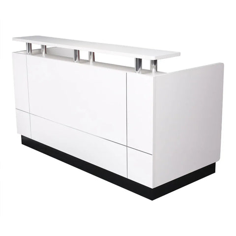 Huimei Modern White Reception Desk – Available in 160cm, 180cm & 200cm Sizes Huimei Furniture
