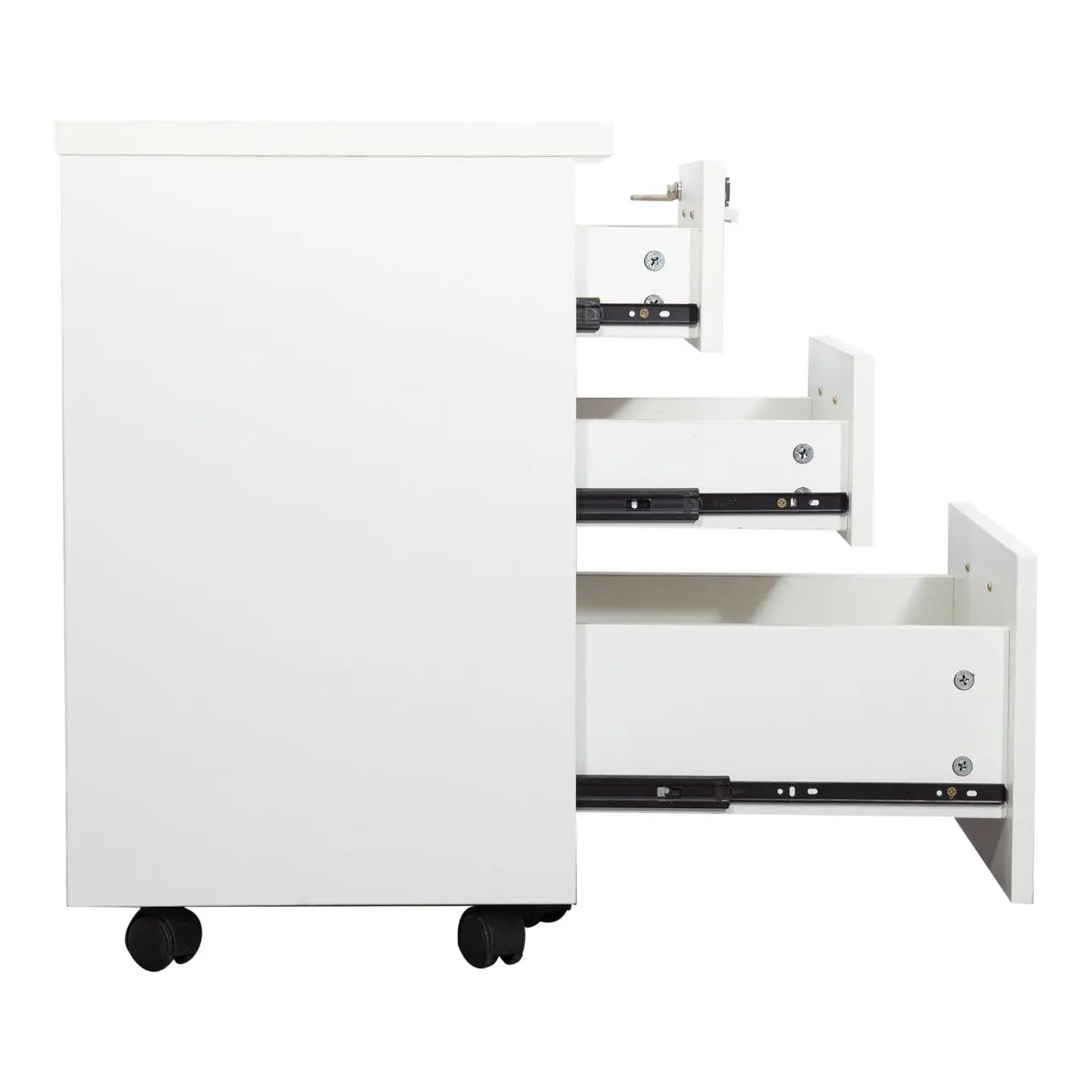 Huimei 3 Door Drawer – White Color Huimei Furniture