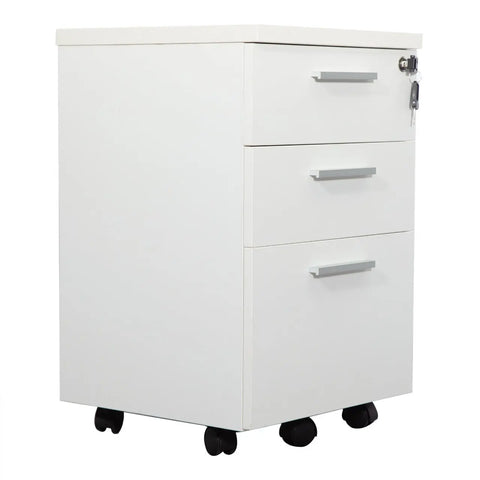 Huimei 3 Door Drawer – White Color Huimei Furniture