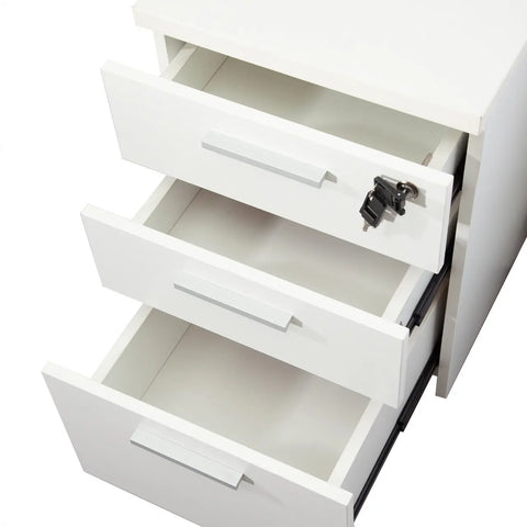 Huimei 3 Door Drawer – White Color Huimei Furniture