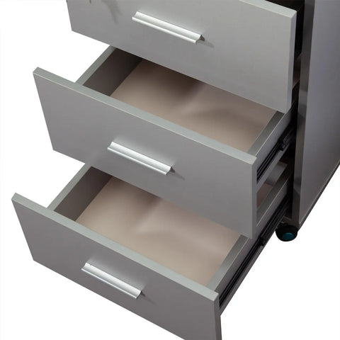 Huimei Three Drawer Office Cabinet, Grey Color Huimei Furniture