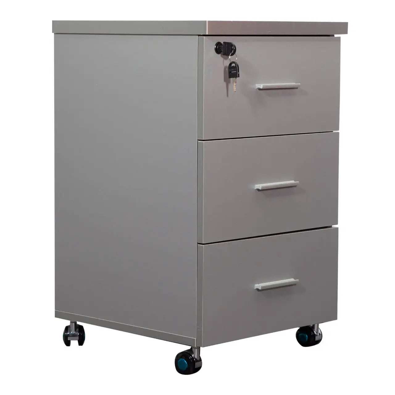 Huimei Three Drawer Office Cabinet, Grey Color Huimei Furniture