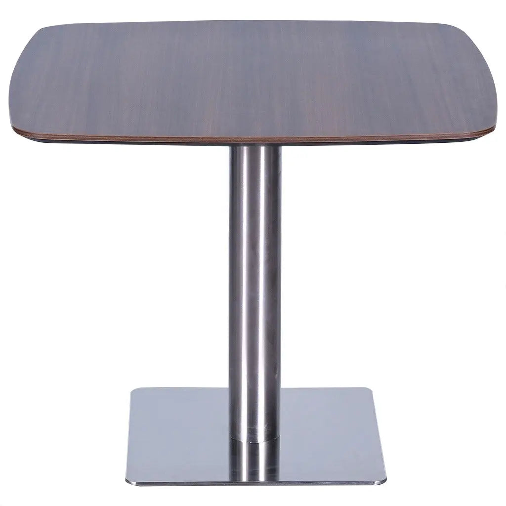 Huimei Brown Square Meeting Table with Metal Base Huimei Furniture