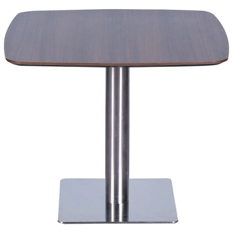 Huimei Brown Square Meeting Table with Metal Base Huimei Furniture