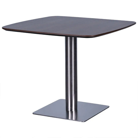 Huimei Brown Square Meeting Table with Metal Base Huimei Furniture