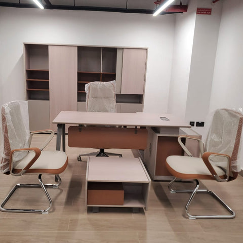 Huimei Executive Office Table, Matt White Color, YD-180