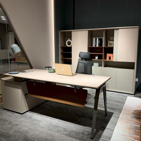 Huimei Executive Office Table, Matt White Color, YD-200