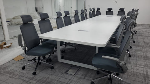 Meeting Table 180cm 220cm 320cm 550cm, White Color