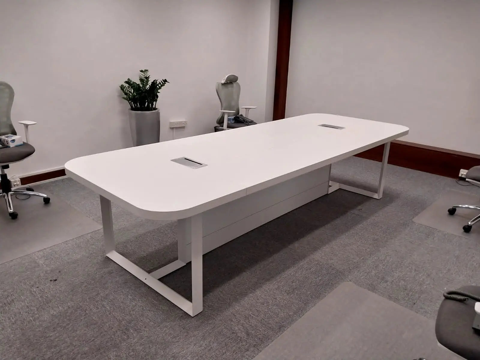 Meeting Table 180cm 220cm 320cm 550cm, White Color Huimei Furniture