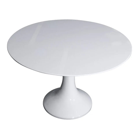 Huimei Round Shape Meeting Table – Glossy White Finish Huimei Furniture