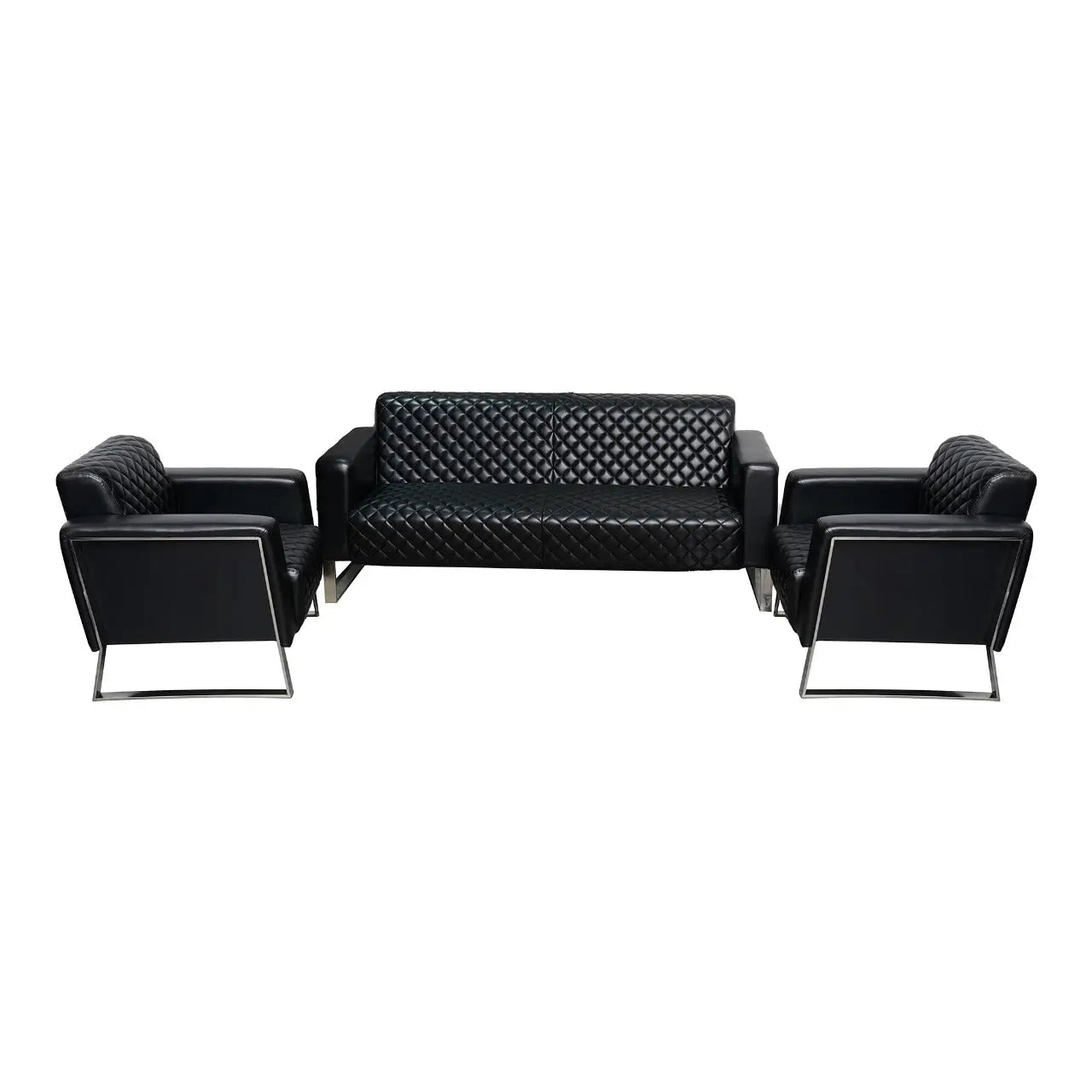Huimei PU Leather Modern Sofa Collection – Grey & Black Huimei Furniture