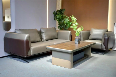 Huimei SB-1468 Modern Coffee Table – 140x68x42 cm Wooden Center Table with Storage Shelf Huimei Furniture