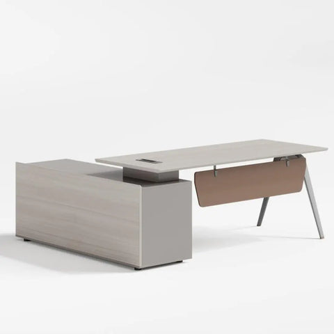 Huimei Executive Office Table, Matt White Color, YD-200 Huimei Furniture