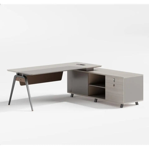 Huimei Executive Office Table, Light Oak Color, YD-220 Huimei Furniture